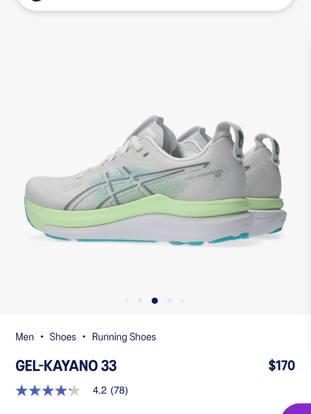 ASICS Gel-Kayano 33 - white/energy aqua Brand new - Picture 6 of 13